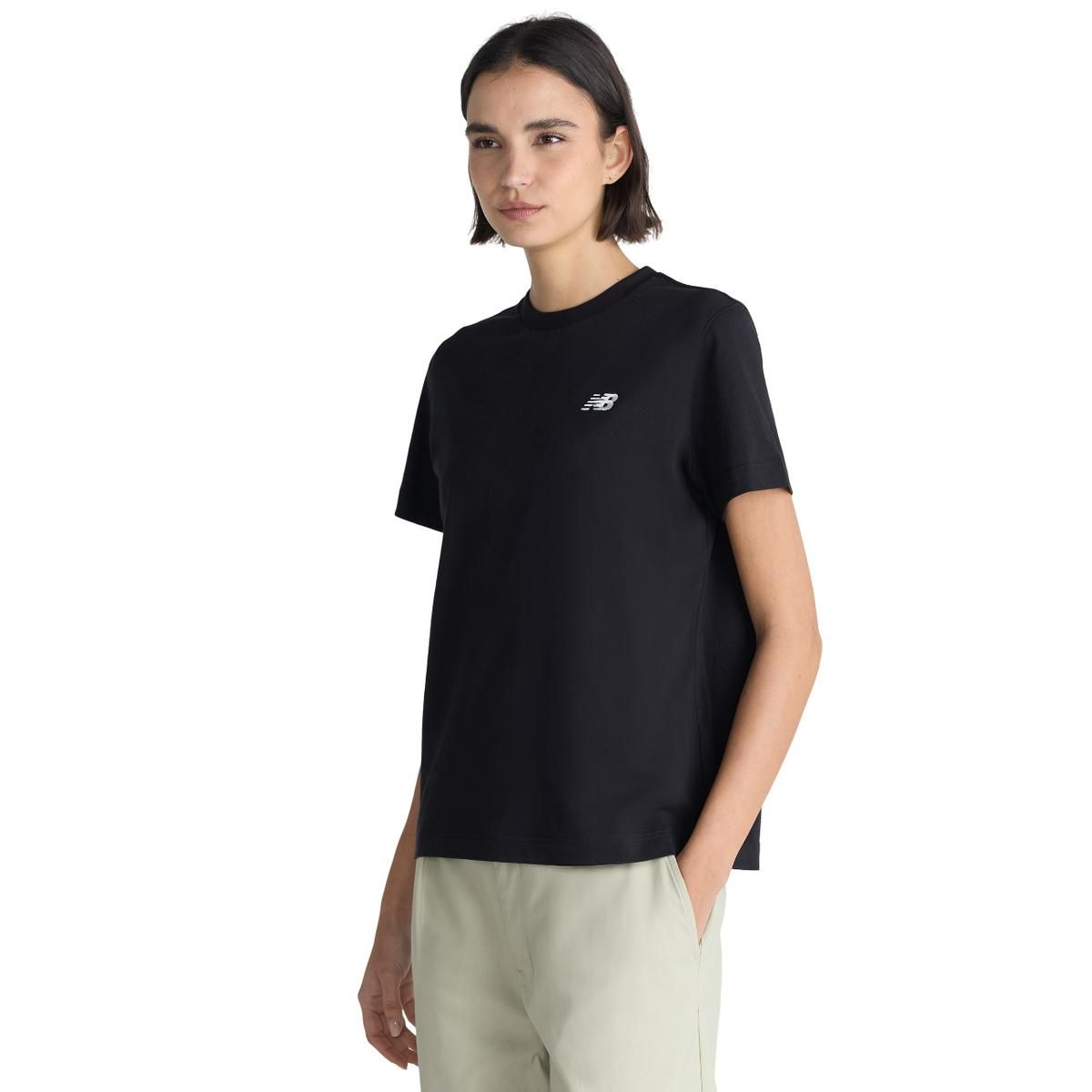 NEW BALANCE - Polera Mujer New Balance Essentials Negra