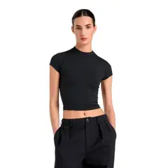 NEW BALANCE - Polera Entrenamiento Mujer Negra