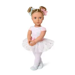 OUR GENERATION - Muñeca Kassia con tutu arcoíris de ballet