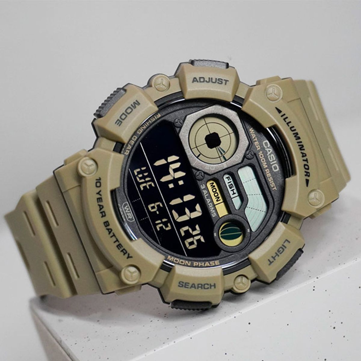 CASIO - RELOJ CASIO WS1500H-5B HOMBRE DEPORTIVO MOON FASE
