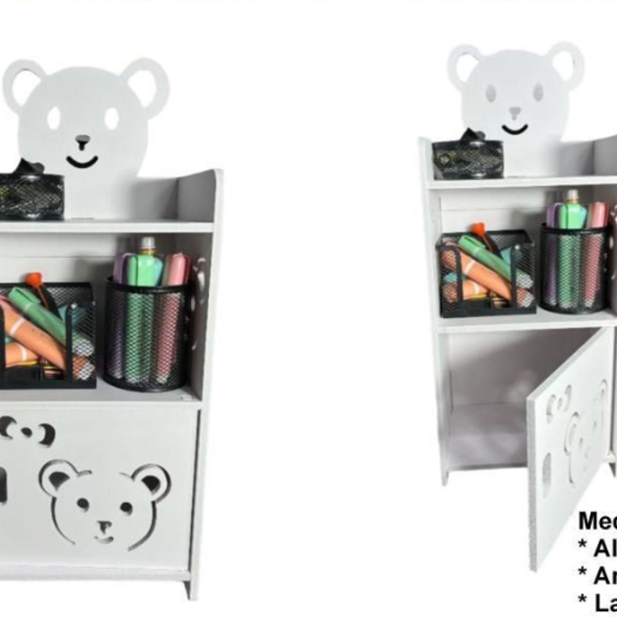 GENERICO - Estante Velador Organizador Repisa De Oso
