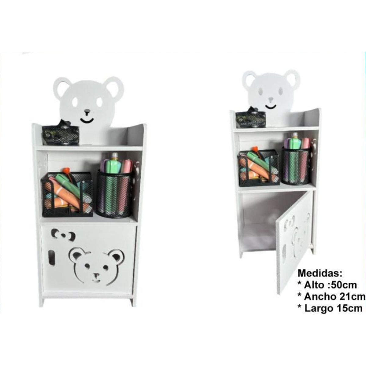 GENERICO - Estante Velador Organizador Repisa De Oso