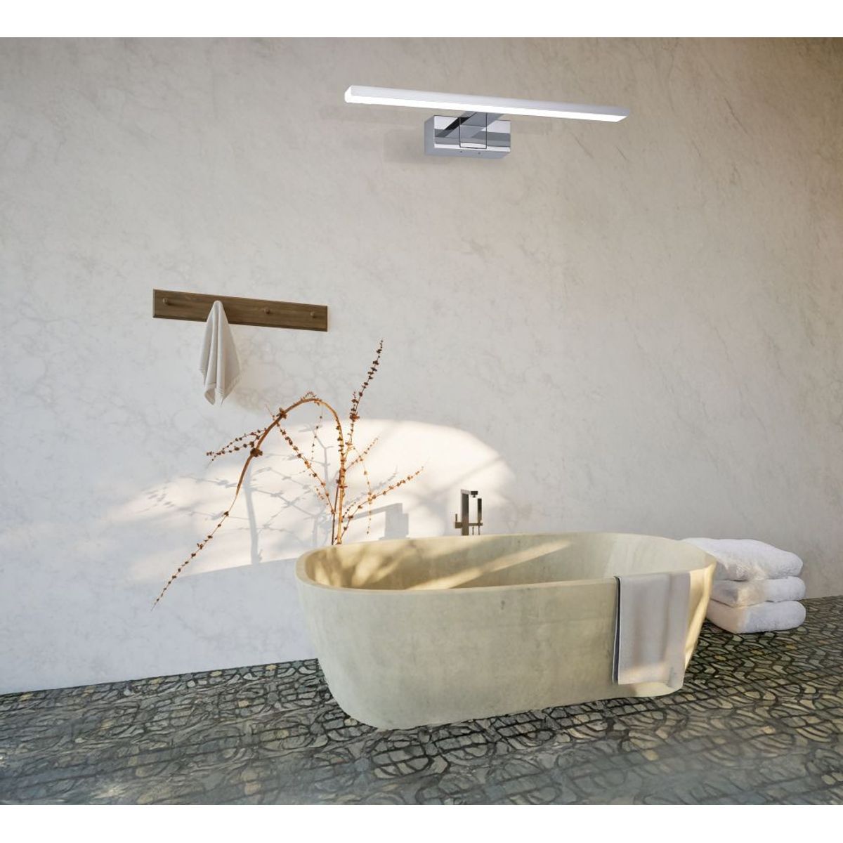 EGLO - Apliqué de Pared Eglo Conetilla Baño LED blanca fria y cálida 7W IP44