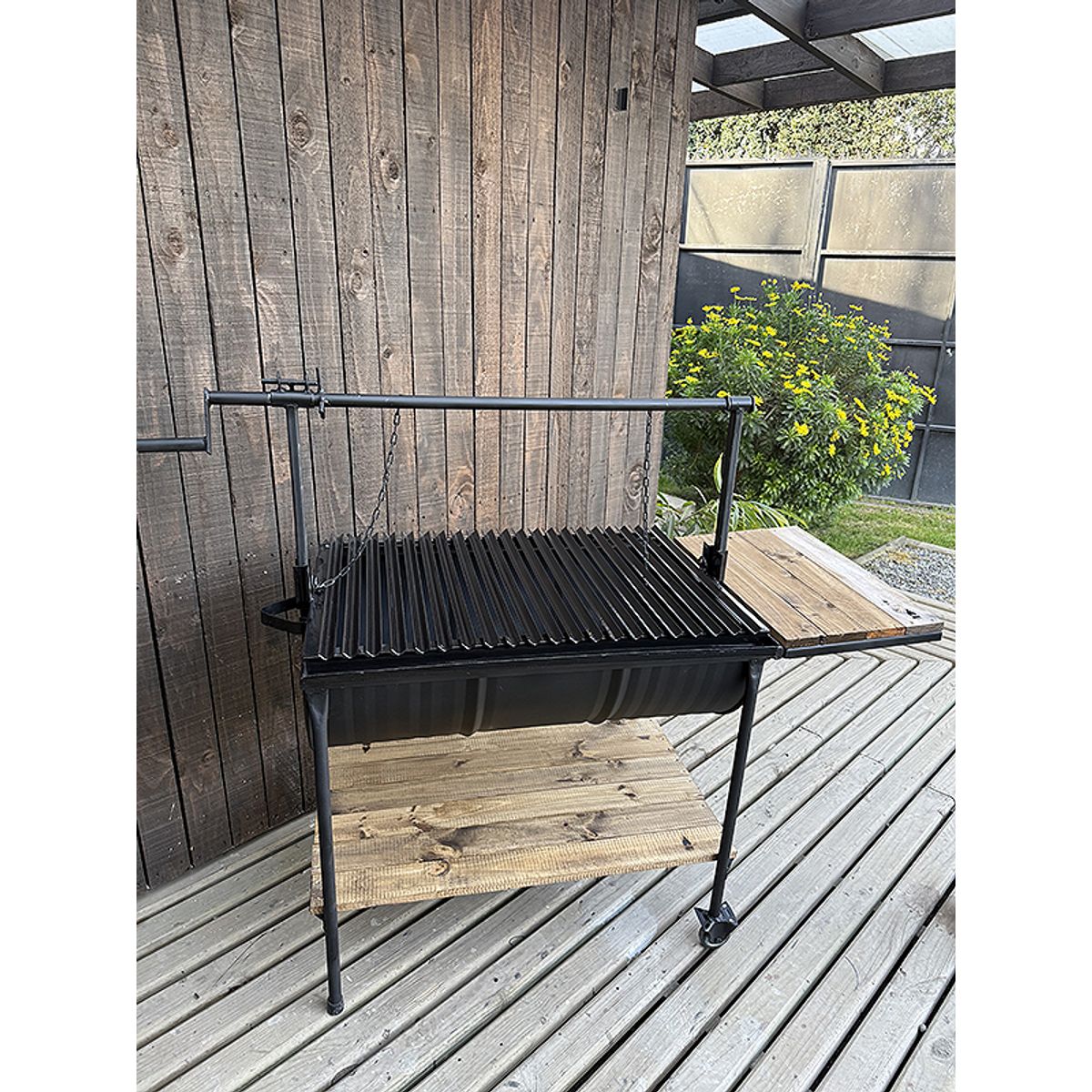 GENERICO - Parrilla Asados A Carbon Enlozada 90x60 hierro en V Santa Parrilla