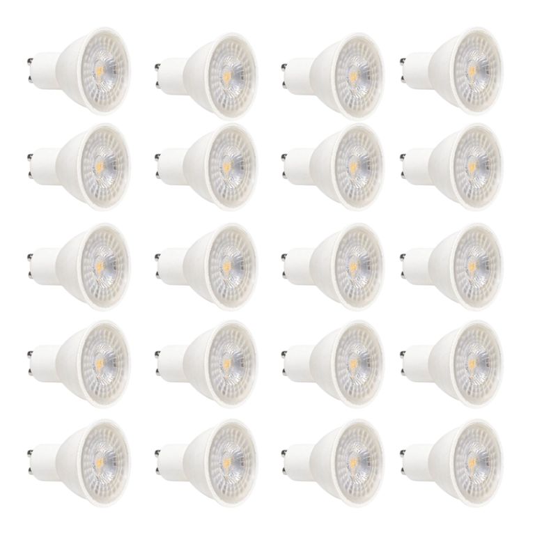 20 Ampolletas Gu10 7W Dicroico 38 6000k Luz Fria
