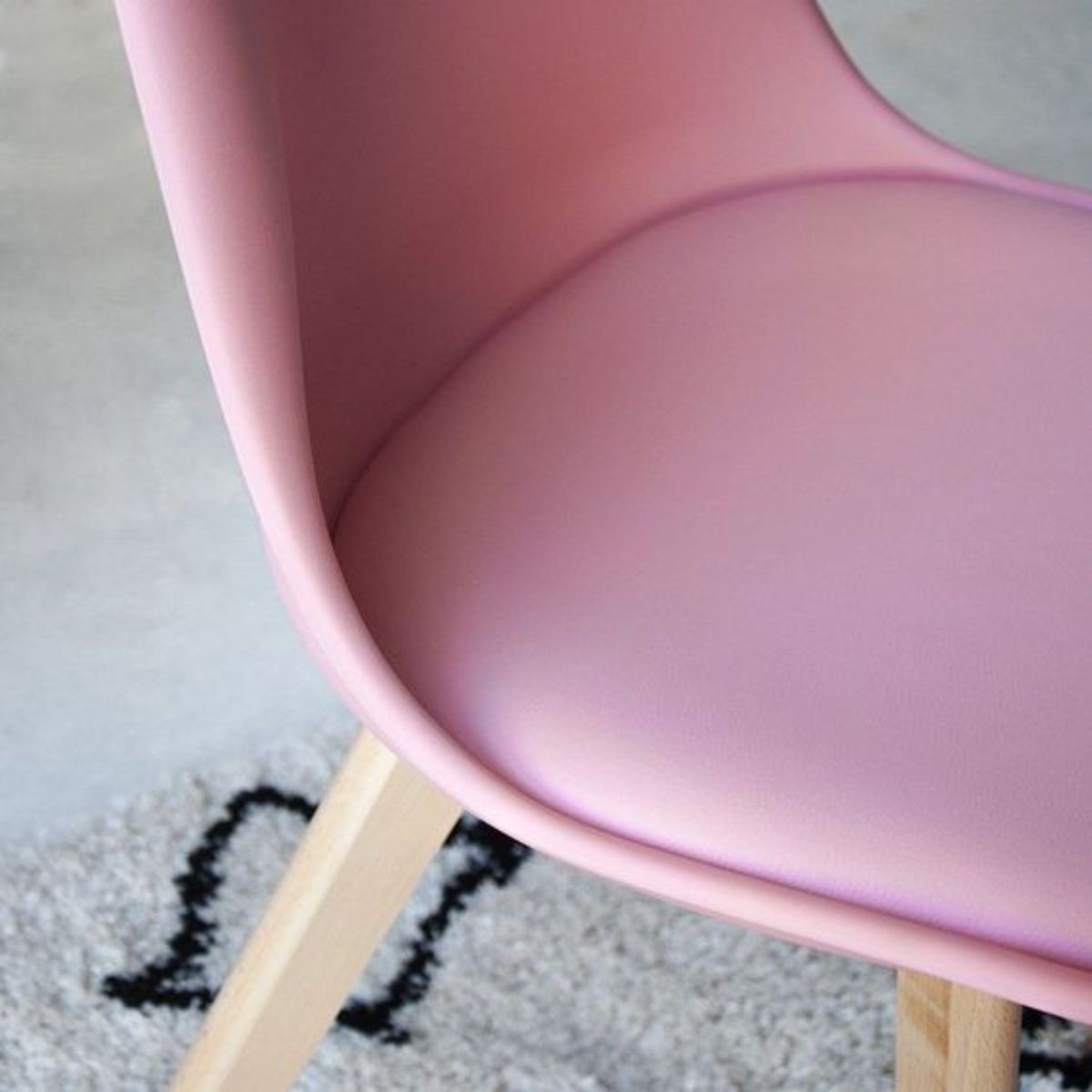 HABITA2 CHILE - Pack de 2 sillas de comedor acolchada Tulip Rosa