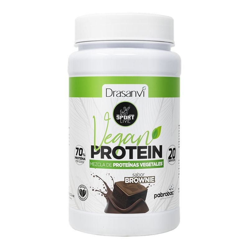 DRASANVI - PROTEIN VEGAN SABOR BROWNIE SIN GLUTEN DRASANVI 600g