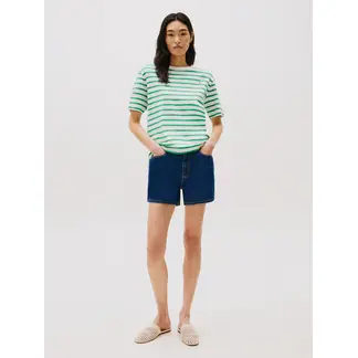 TOMMY HILFIGER - Short Denim De Talle Alto Azul