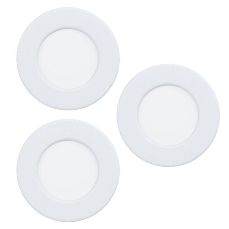 EGLO - Foco embutido Eglo FUEVA blanco regula calido frío SET 3X3W Cód901384