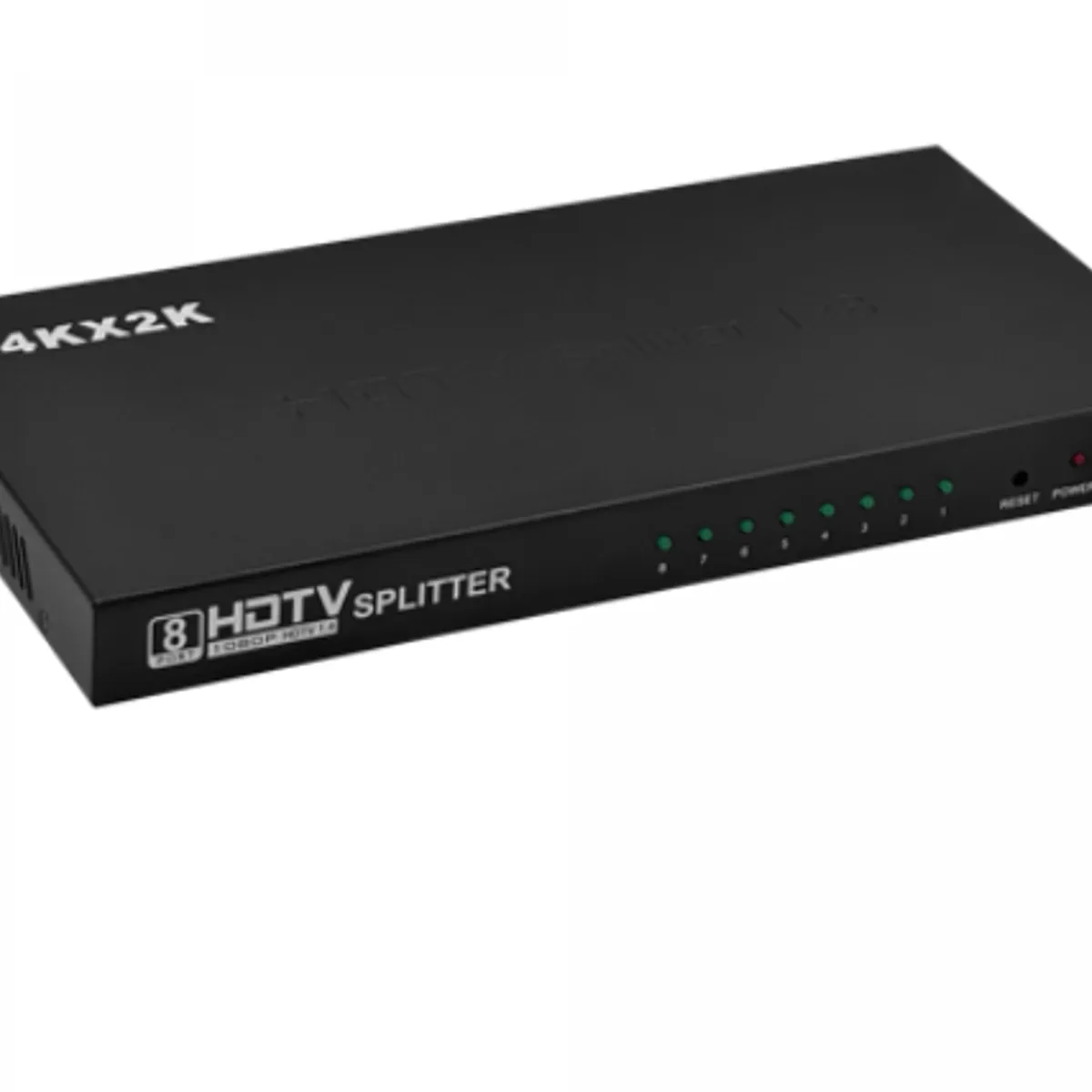 DM - Splitter Hdmi 1x8 Uhd 4k 2k Soporta Hasta 8 Pantallas 3d