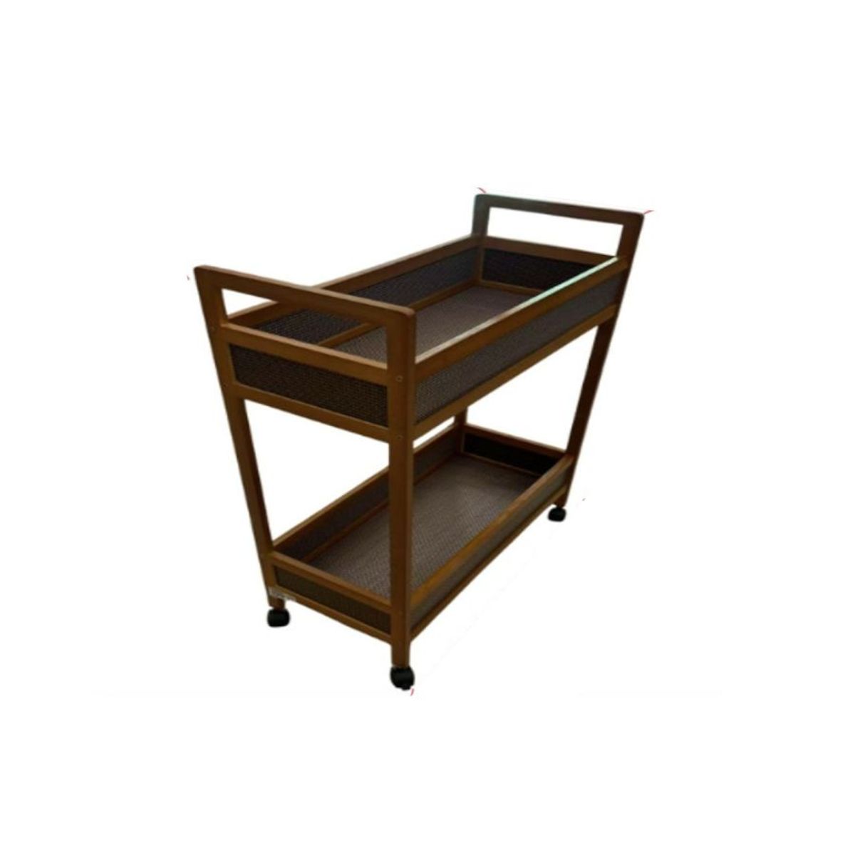 GENERICO - Estante De Almacenamiento 2 Niveles Con Ruedas