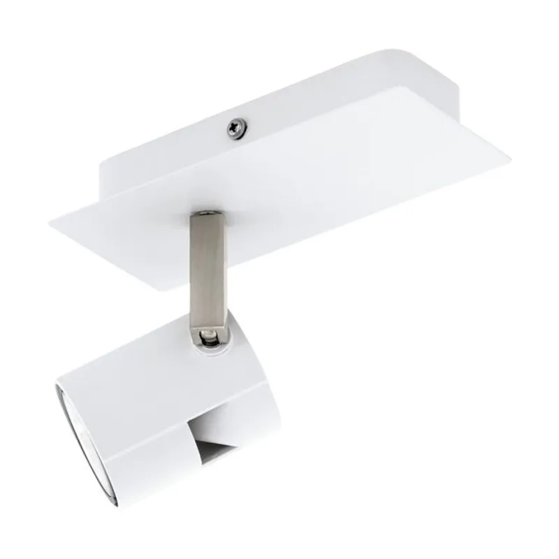 EGLO - Foco Sobrepuesto Vergiano acero blanco GU10 incluida 1X5W Cód97506