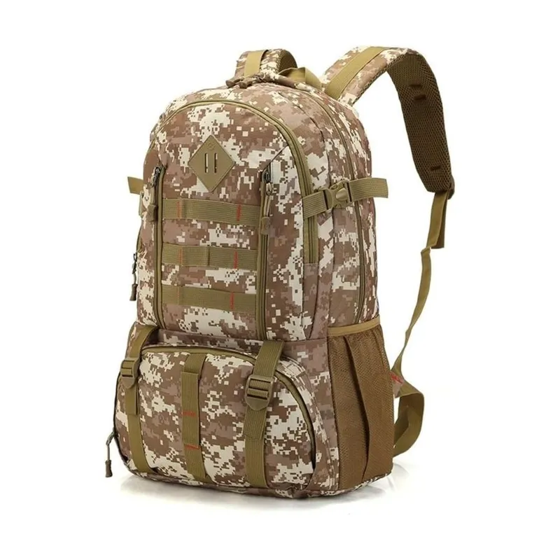 GENERICO - Mochila Táctica Impermeable 45 L Gran Capacidad Cafe