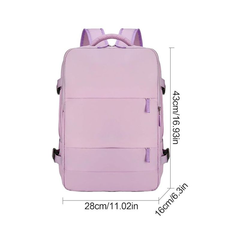 GENERICO - Mochila De Viaje Morral Multifuncional Lila