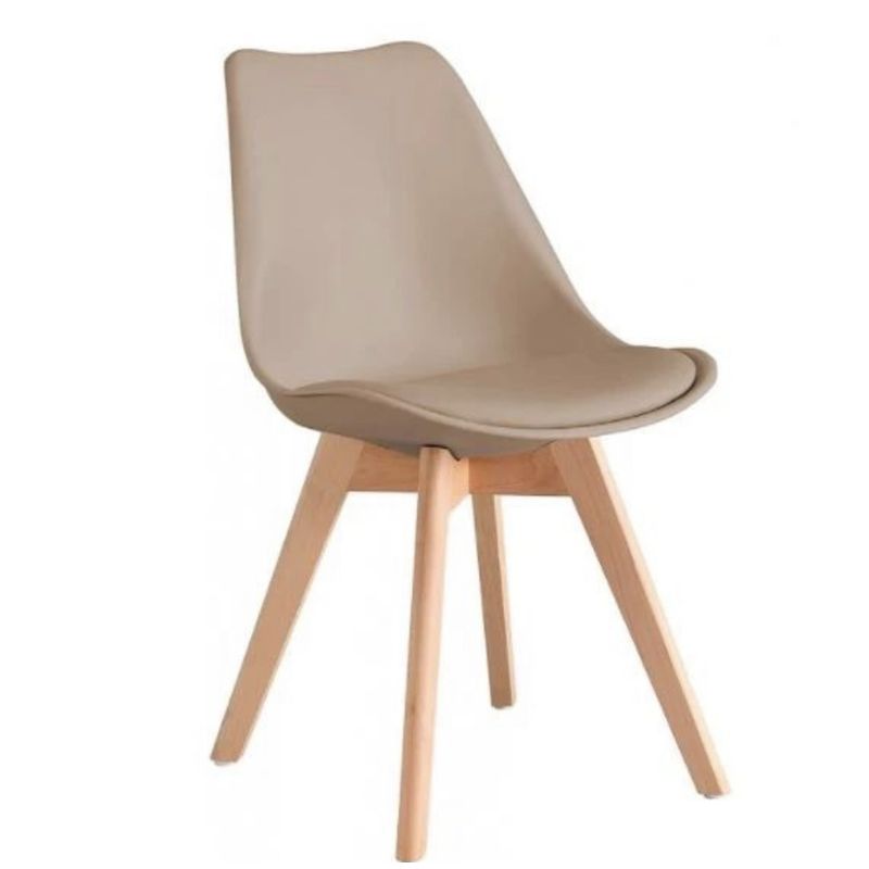 HABITA2 CHILE - Silla de comedor acolchada Tulip Beige