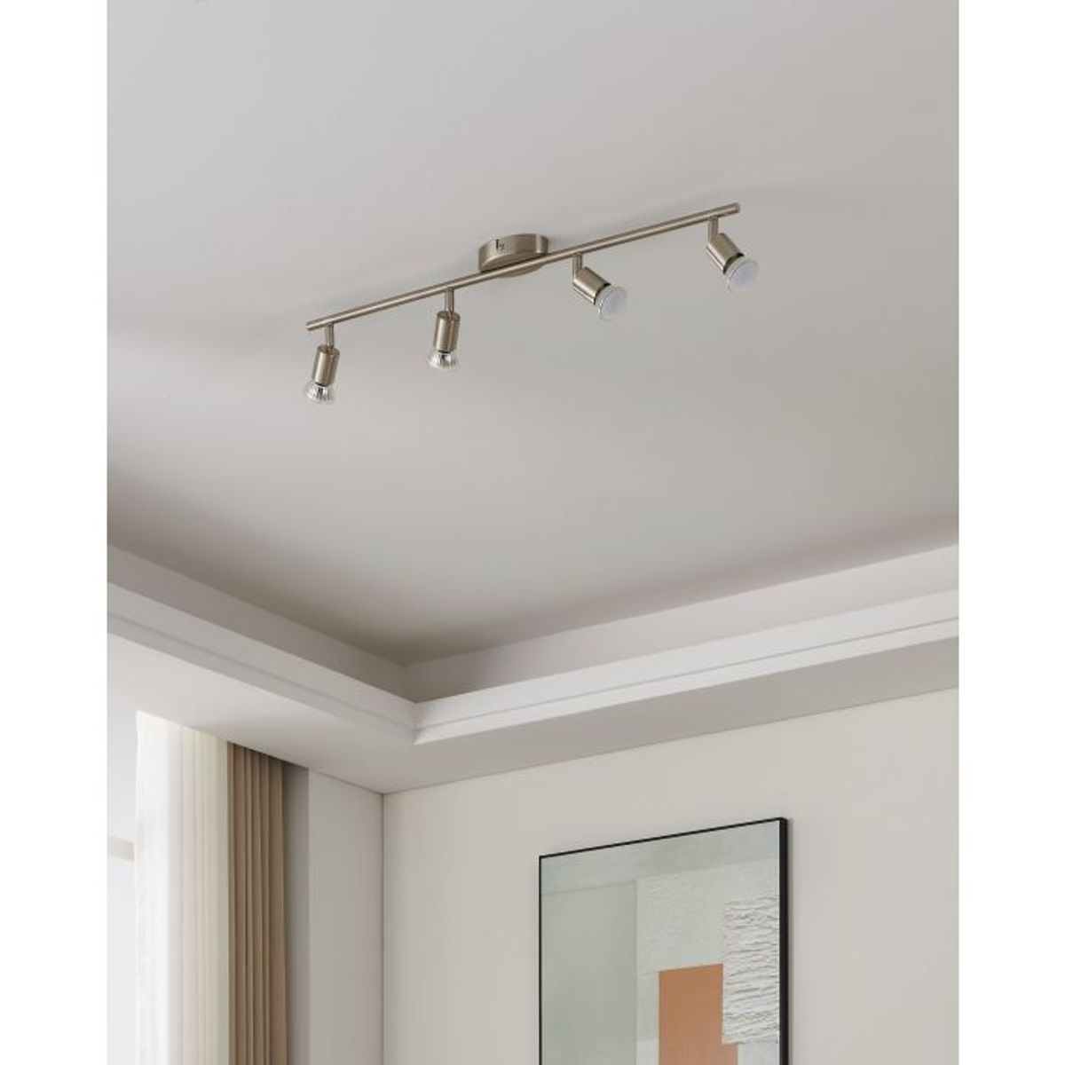 EGLO - Foco Sobrepuesto BUZZ-LED acero GU10 incluida 4X3W Cód92598