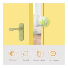 GENERICO - Tope Para Puerta Seguro Anti Pisadas De Manos Bebés Y Niños