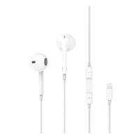 Audifonos Con Cable Lightning Para iPhone Blanco