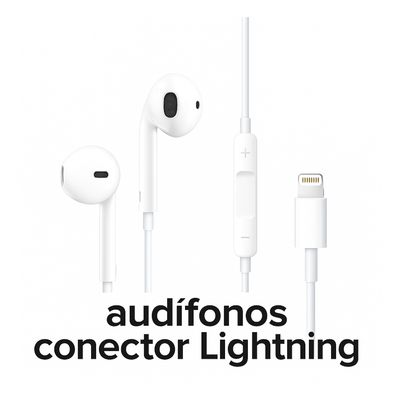 Imagen 2 del producto Audifonos Con Cable Lightning Para iPhone Blanco