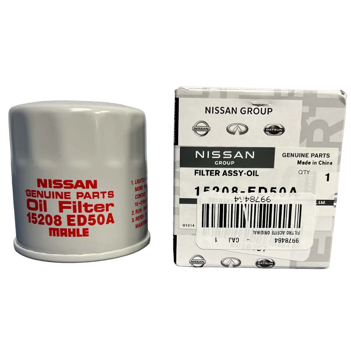 NISSAN - Filtro de aceite Nissan Qashqai Sentra Tiida X-Trail