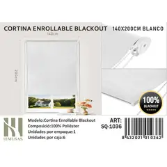 ANGELES DEL HOGAR - CORTINA ROLLER BLACKOUT 140X200CM