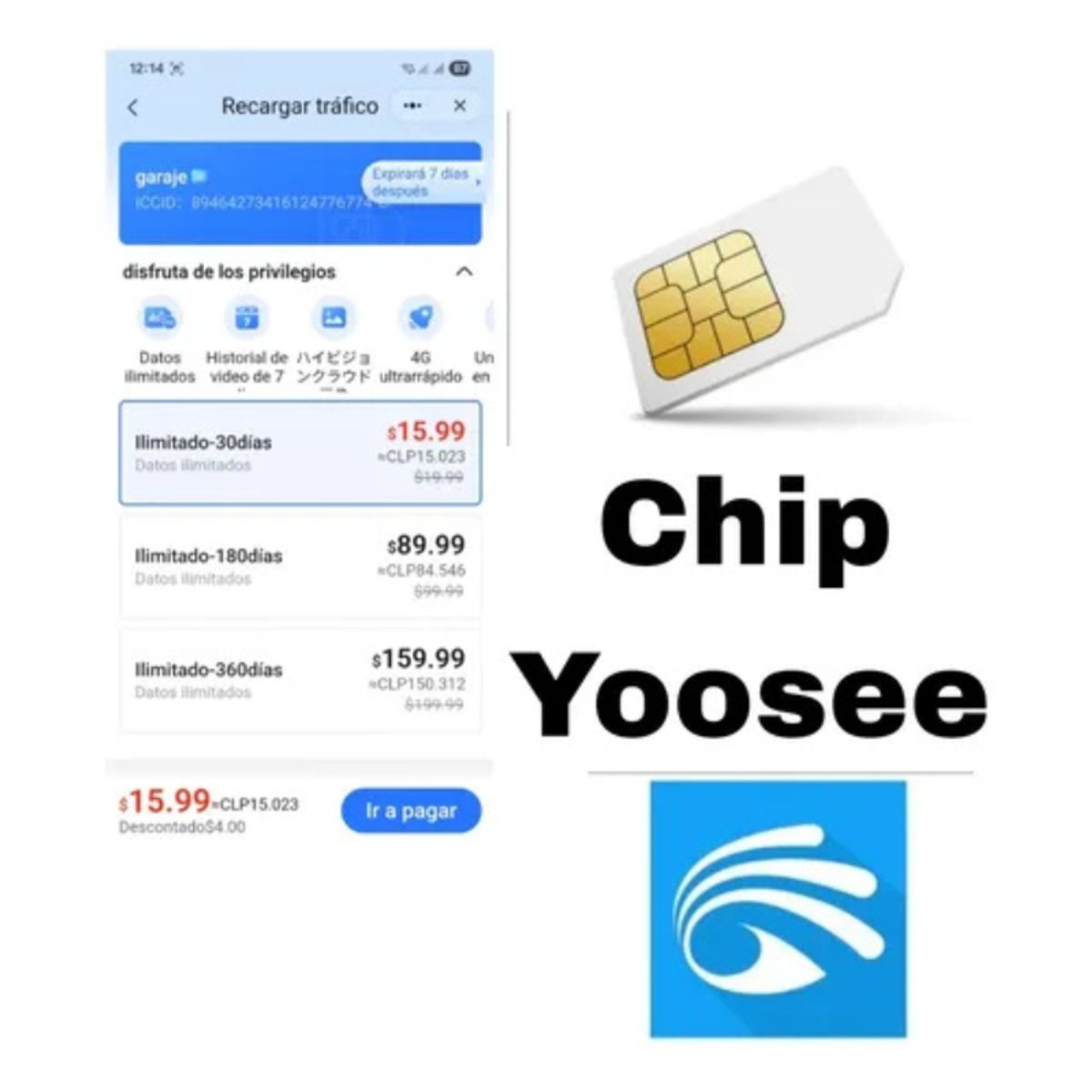 GENERICO - Cámara Solar 4G 8MP 4K PTZ Yoosee Doble Lente Exterior