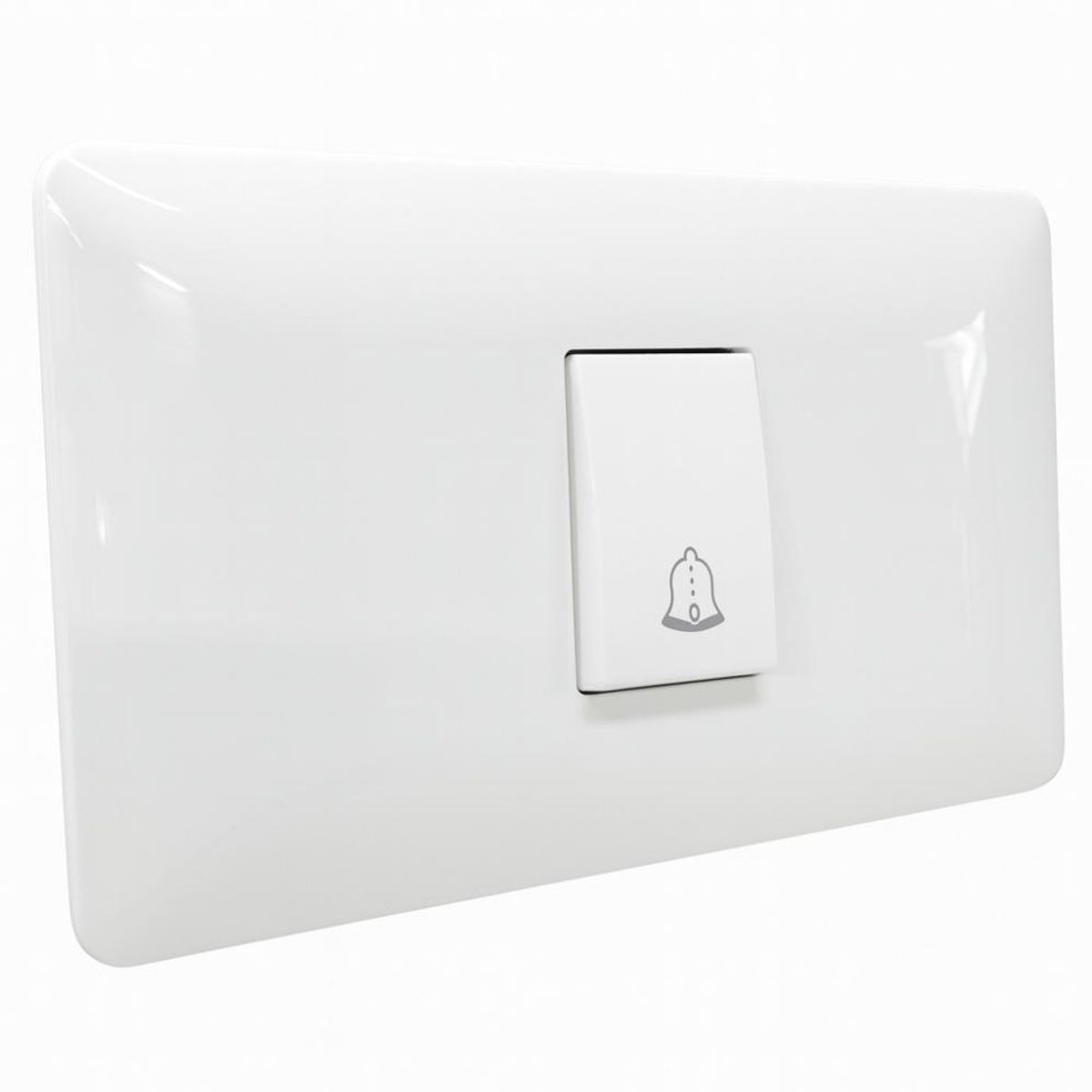 LEXO - Interruptor Pulsador Timbre 10a 250v Blanco Armado Lexo
