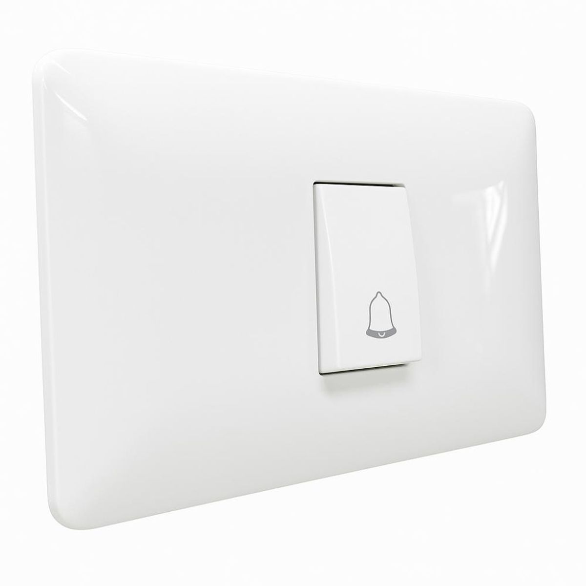LEXO - Interruptor Pulsador Timbre 10a 250v Blanco Armado Lexo