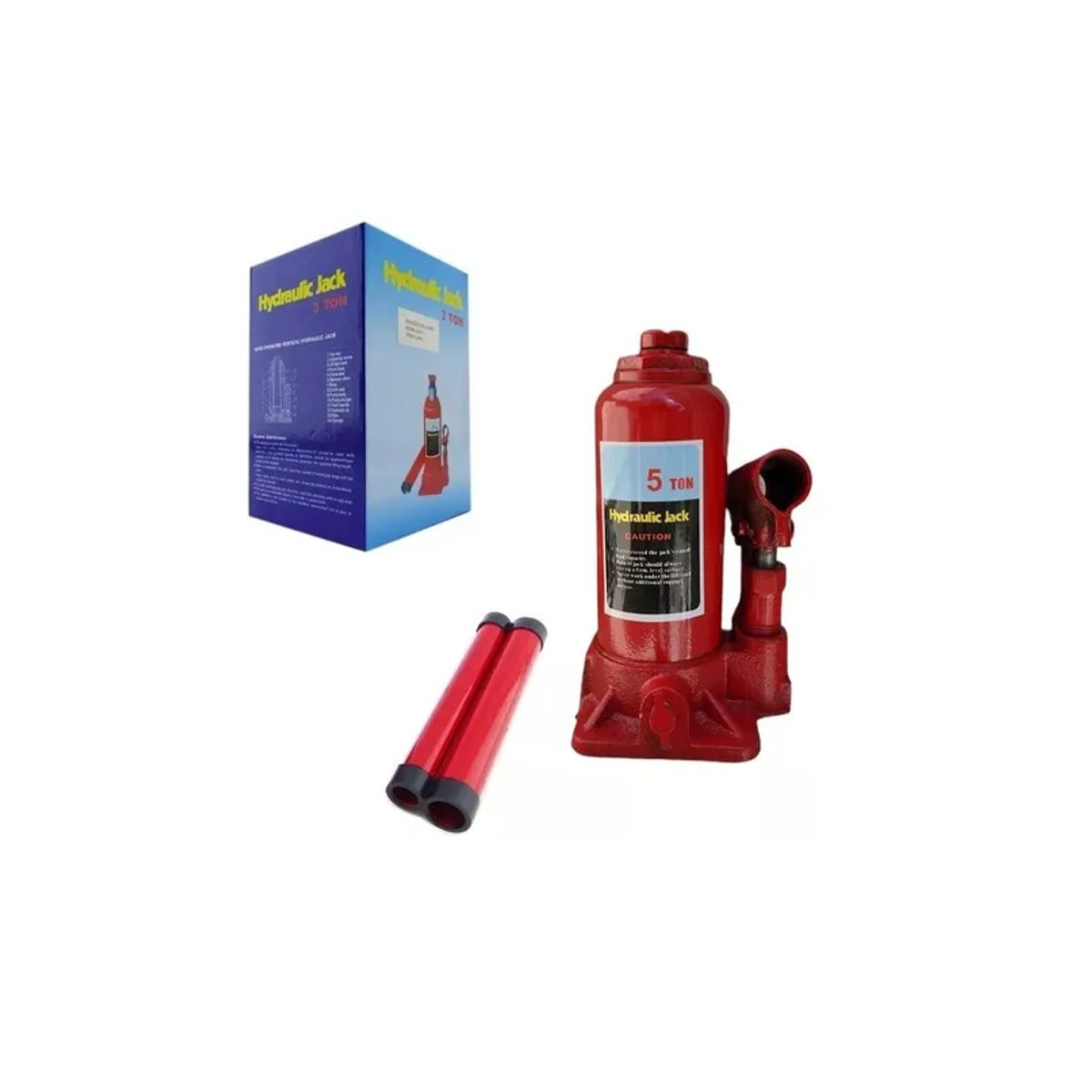 GENERICO - Gata Hidráulica Tipo Botella 5 Toneladas Auto Vehículo Gato