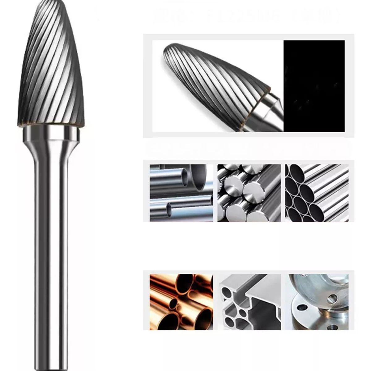 GENERICO - Lima Rotativa Fresa Broca Carburo Tungsteno Para Dremel 12mm Simple