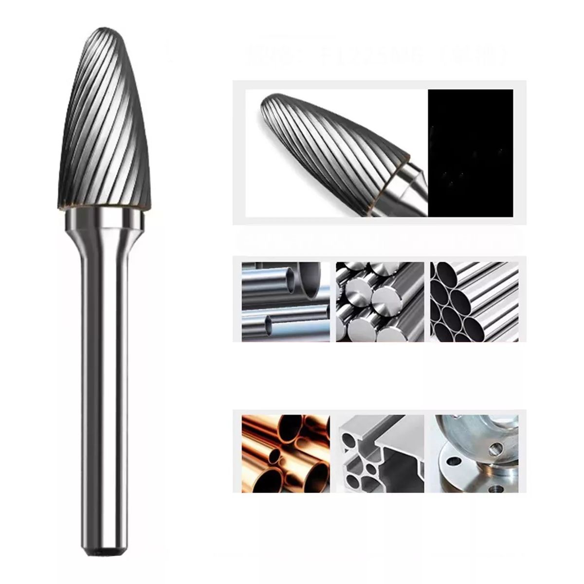 GENERICO - Lima Rotativa Fresa Broca Carburo Tungsteno Para Dremel 12mm Simple