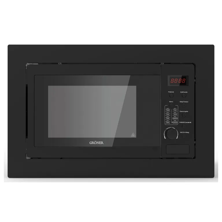 Horno Microondas Empotrable Negro 25L