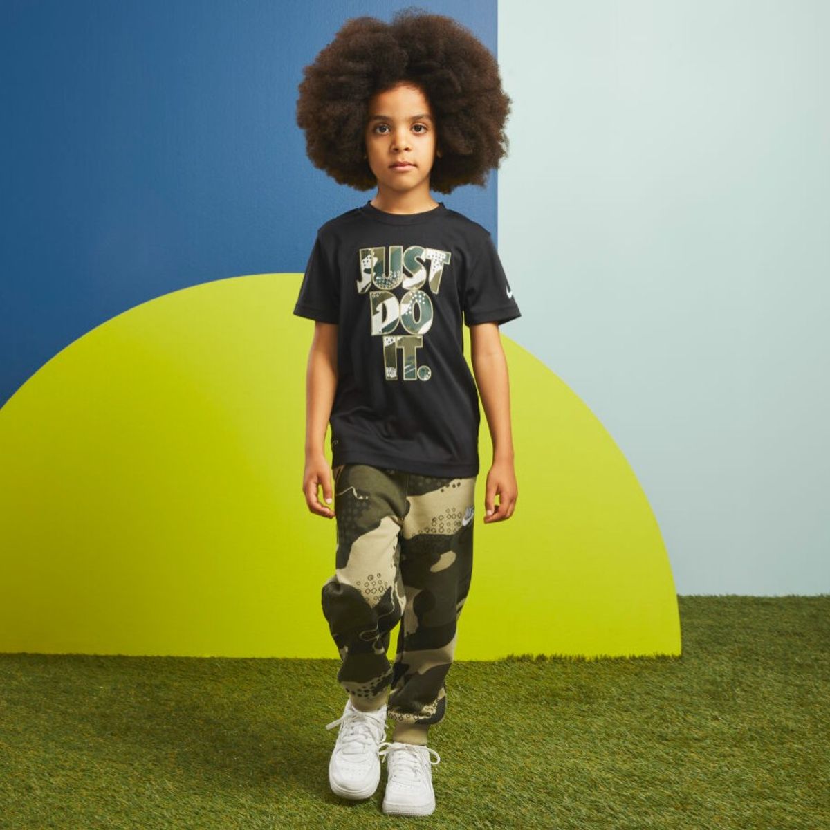 NIKE - POLERA NIKE KIDS CAMO DRI-FIT