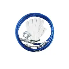 GENERICO - Cable Guaya De Remolque Eslinga Amarre Guantes 5000kg