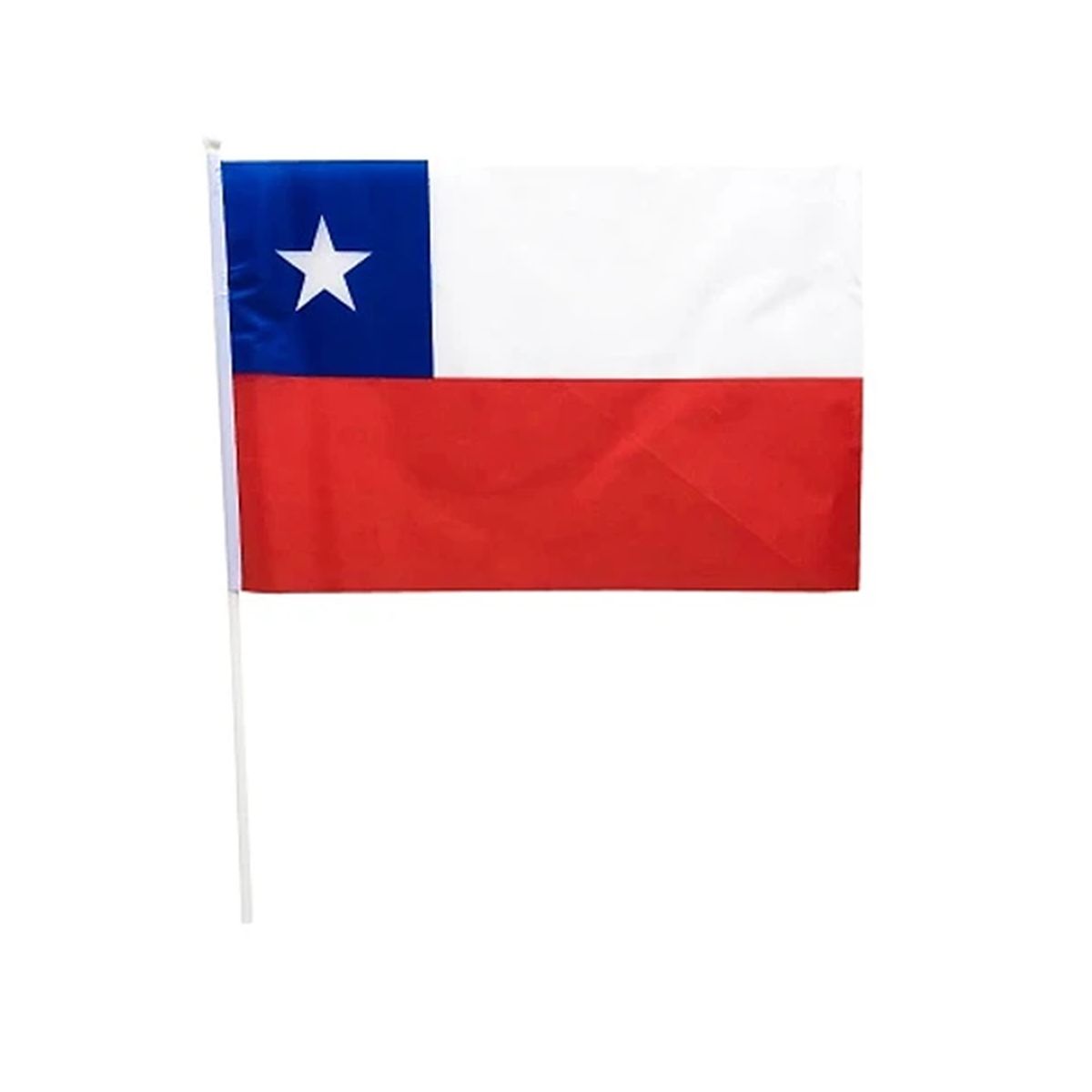 GENERICO - Bandera De Chile 40x60cm Mástil Palito Fechas Patrias