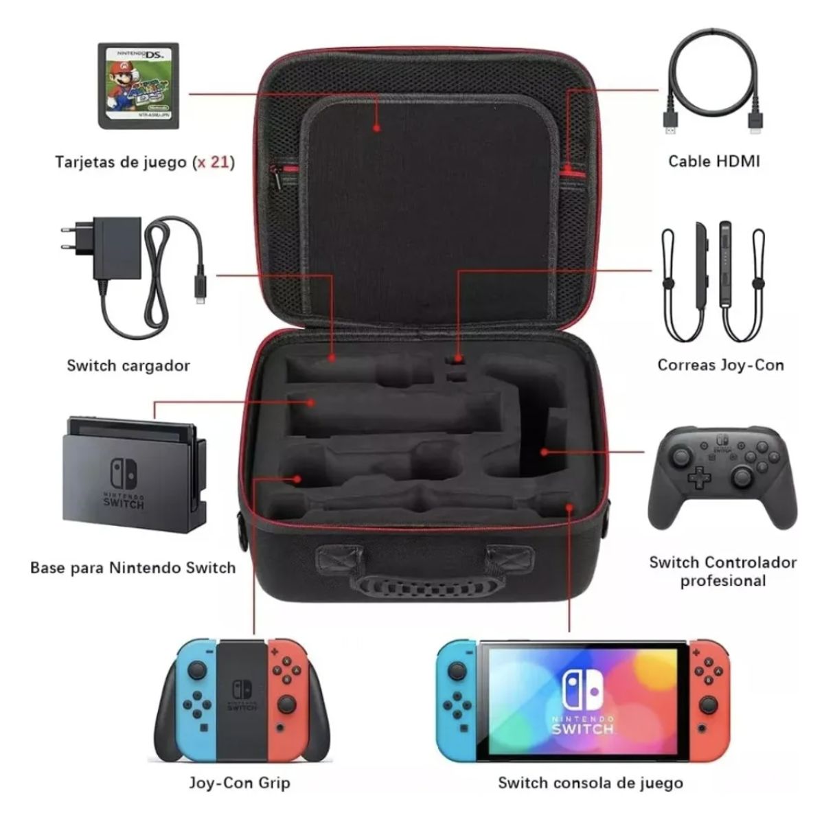 ATLAS - Maleta Funda Para Nintendo Switch