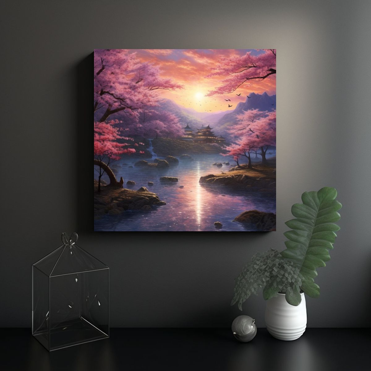 GENERICO - Pinturas Decorativas Modernas Realismo De Japón 90x90 Cm