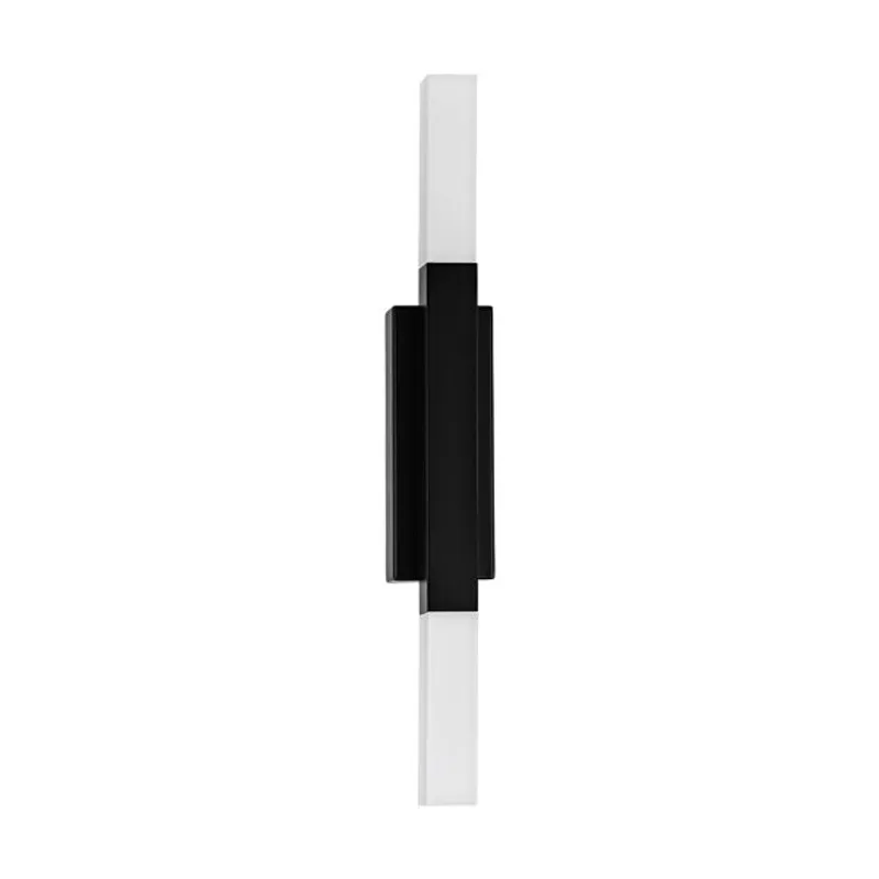 EGLO - Apliqué de Pared Eglo Baño Alcudia acero negro 3000K LED IP44 Cód900617