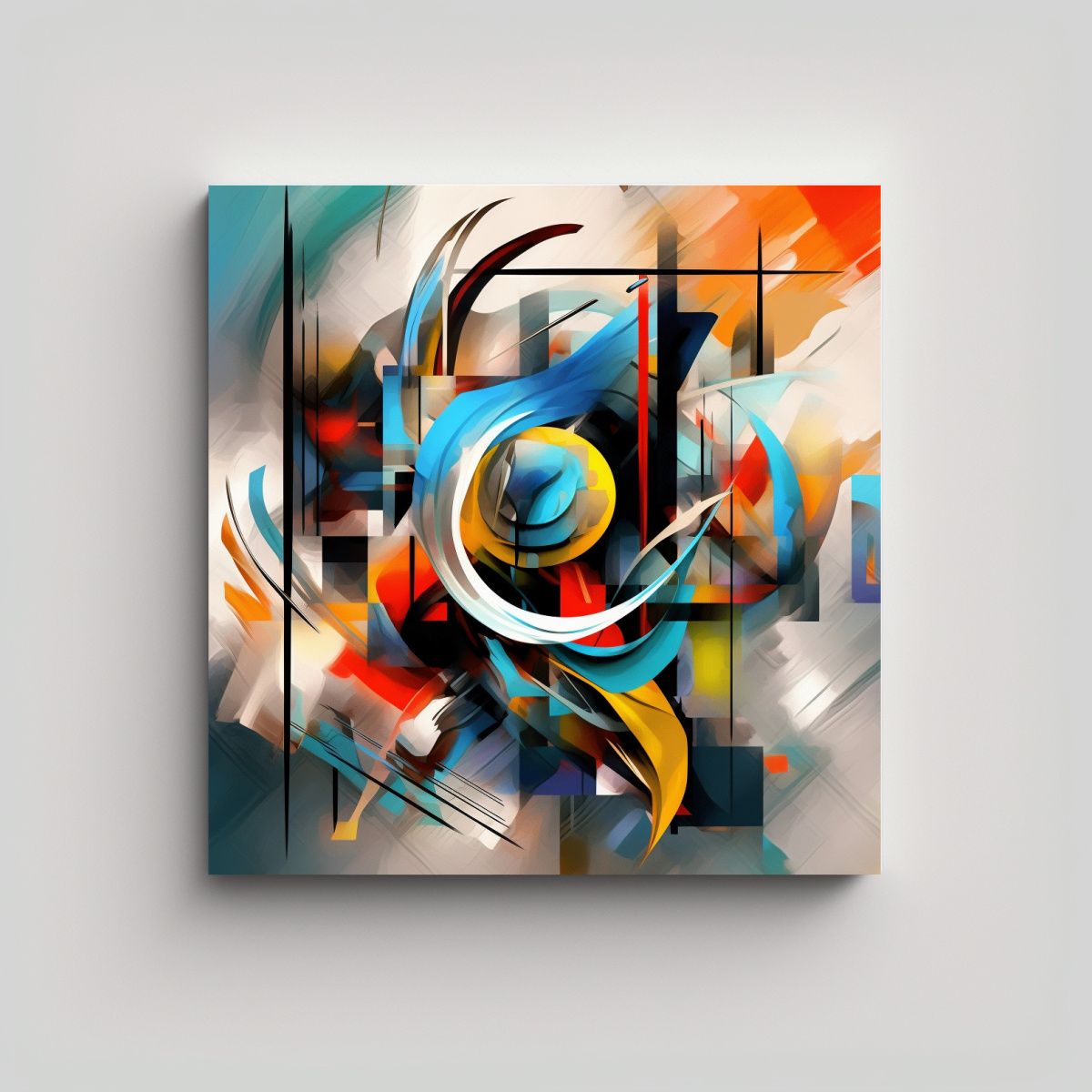 GENERICO - Pinturas Decorativas De Arte Abstracto Moderno 70x70 Cm
