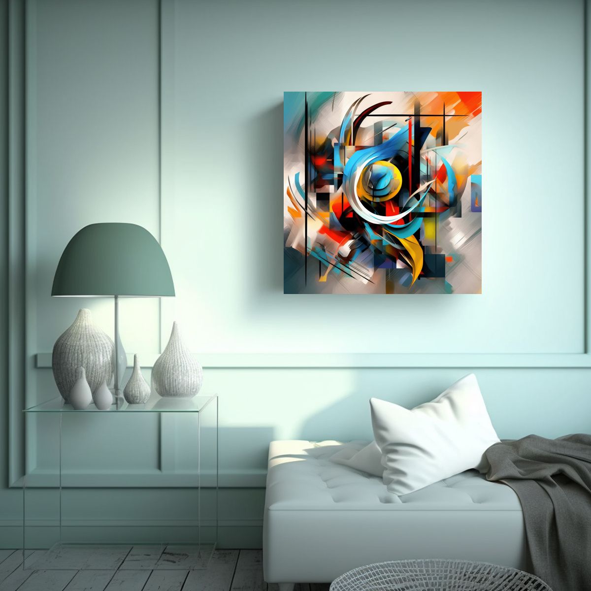 GENERICO - Pinturas Decorativas De Arte Abstracto Moderno 70x70 Cm