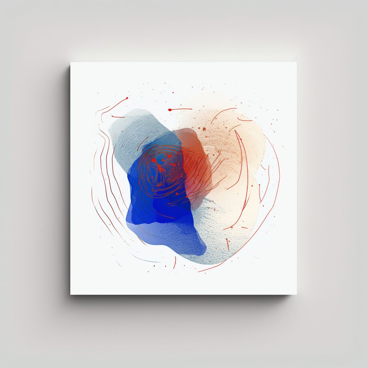 GENERICO - Pinturas Decorativas Modernas Con Estética De 80x80 Cm
