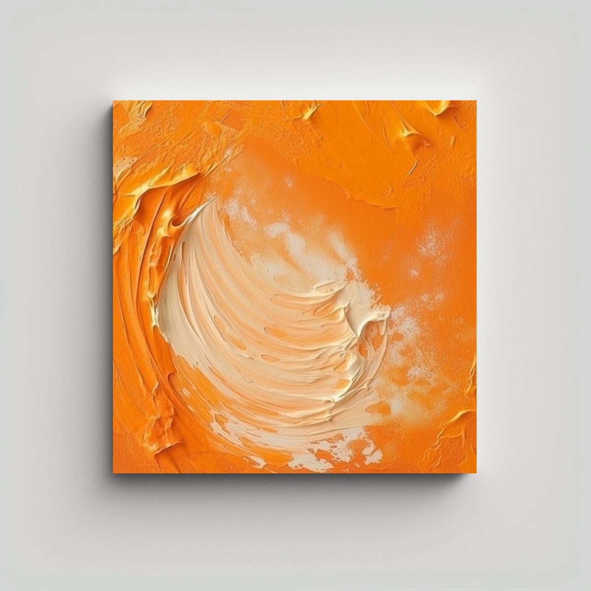 GENERICO - Cuadro Imagen Inspiración Fondo Naranja Para 90x90 Cm