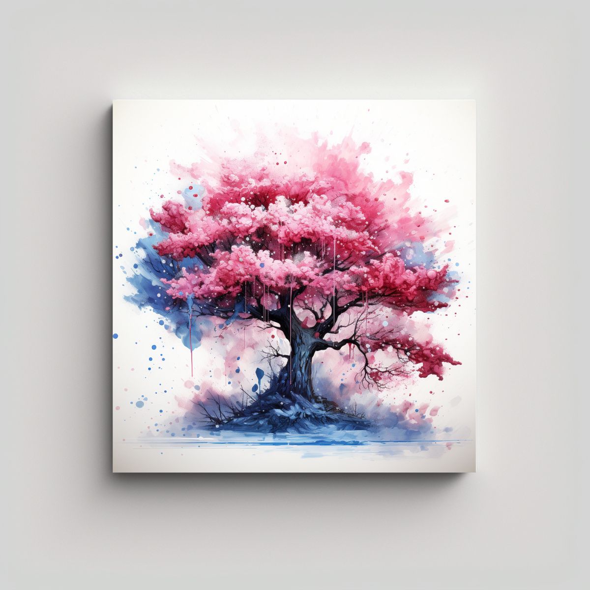 GENERICO - Tela En Bastidor Espectacular Pintura Abstracta 90x90 Cm