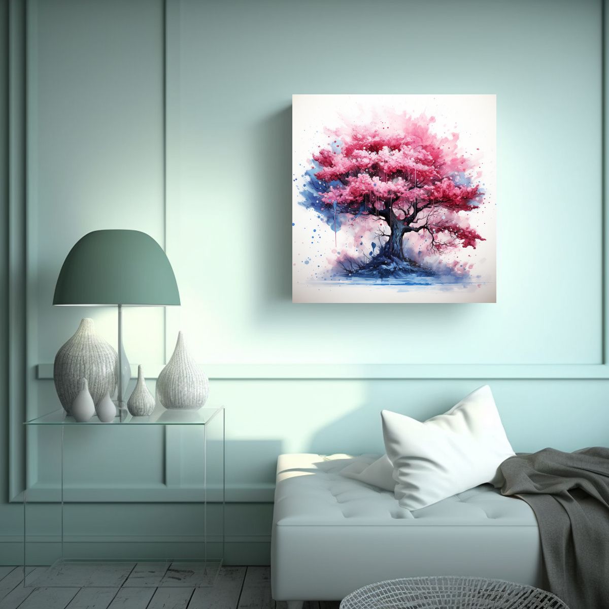 GENERICO - Tela En Bastidor Espectacular Pintura Abstracta 90x90 Cm