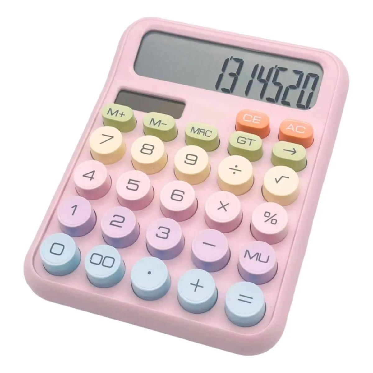 GENERICO - Calculadora 12 Dígitos Teclas Grandes De Colores