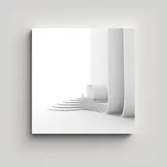 GENERICO - Cuadro Lienzo Tela Minimalista Inspiración 90x90 Cm