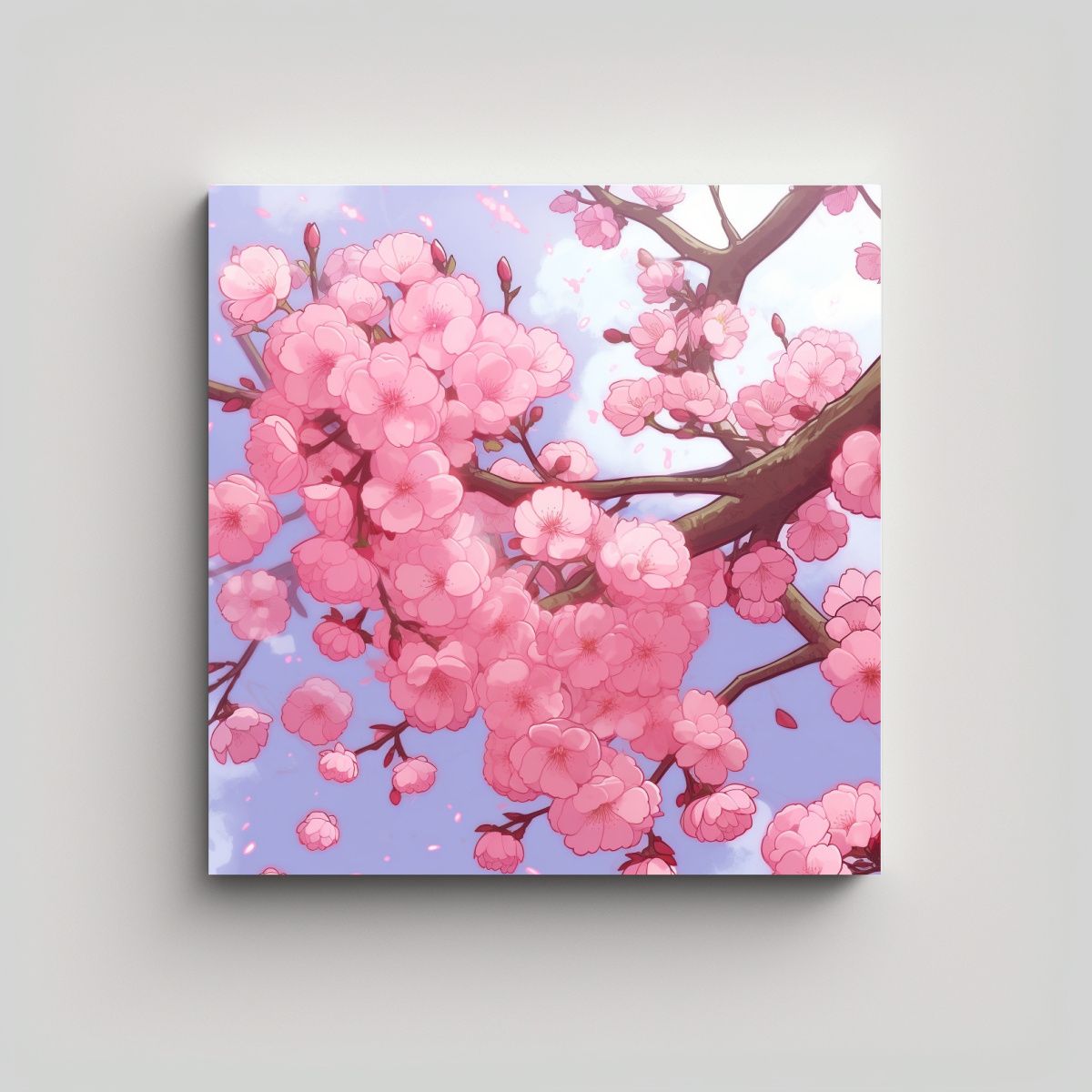 GENERICO - Decoración Temática Tela En Bastidor Para 70x70 Cm