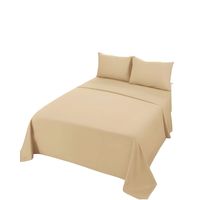 JUEGO DE SABANAS SUPERKING CAFÉ