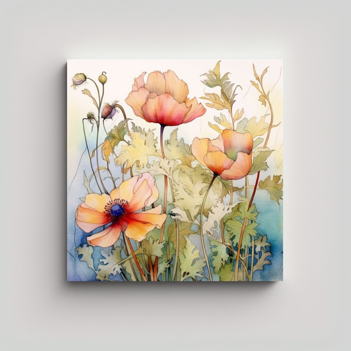 GENERICO - Cuadro Decorativo De Belleza Natural Dibujo A 80x80 Cm