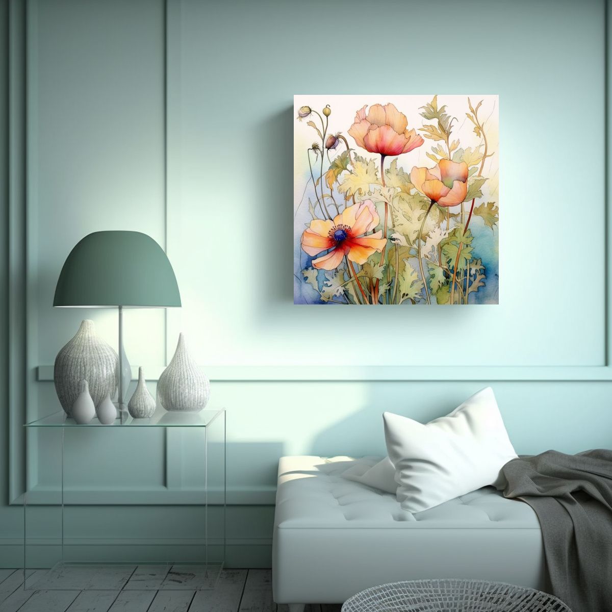 GENERICO - Cuadro Decorativo De Belleza Natural Dibujo A 80x80 Cm